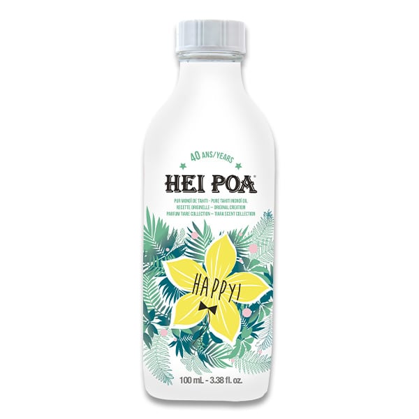 Hei Poa Happy Pure Tahiti Monoi Oil Tiara Scent Collection 100 ml