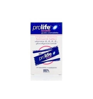 Epsilon Health Prolife Food Supplement with Lactic Acid Bacteria & Vitamins 24 tableta përtypëse