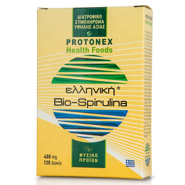 Protonex Greek Bio-Spirulina 400mg 120 tableta