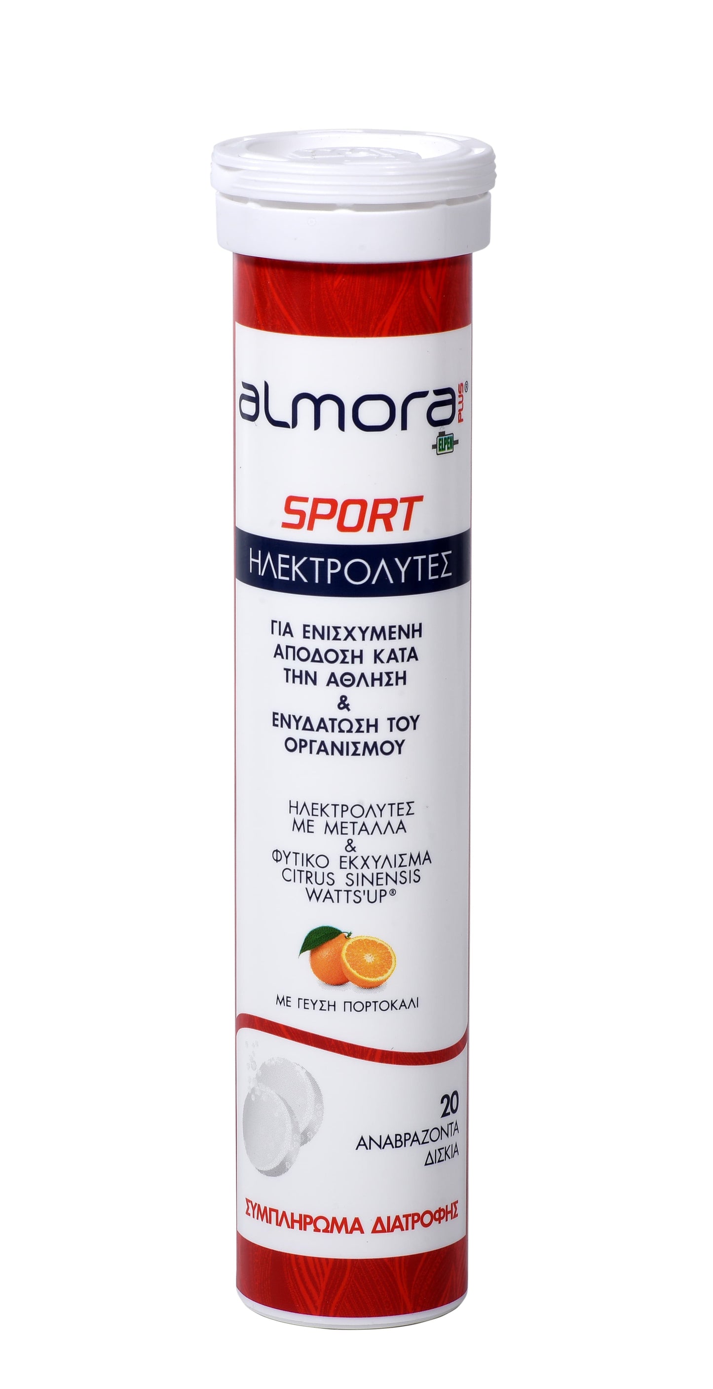 Almora Plus Sport Electrolytes with Orange Flavor 20 tableta efektive