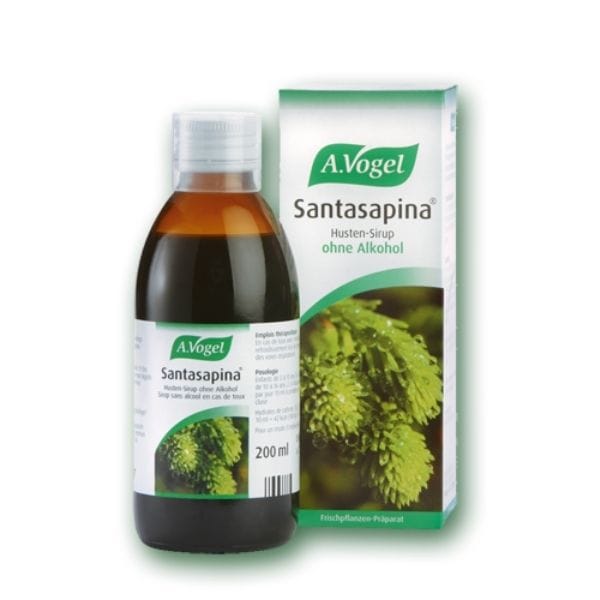 A. Vogel Santasapina Herbal Wild Fir Syrup for Sore Throat, Cough & Nasal Congestion - Adults & Children 200 ml