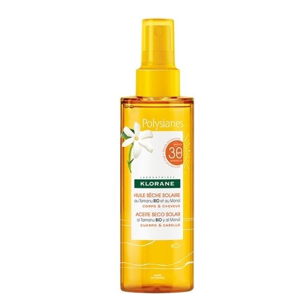 Klorane Polysianes Sun Dry Oil with Tamanu & Monoi SPF30 200 ml