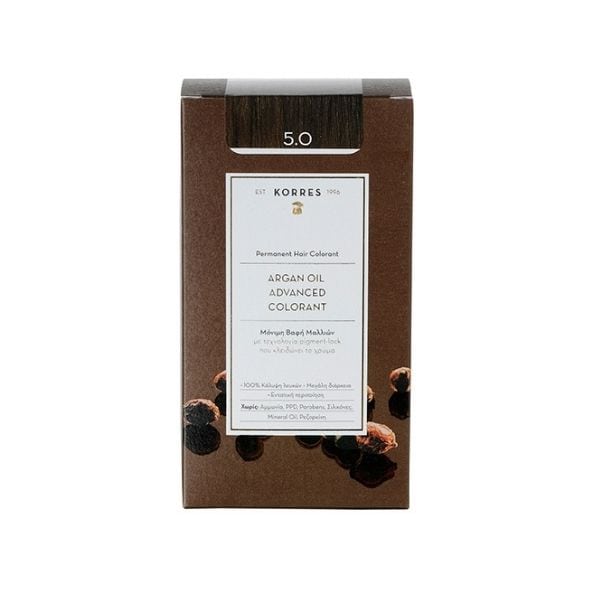 Korres Argan Oil Advanced Colorant 5.0 Light Brown 50 ml