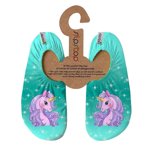 Slipstop Green Unicorn Set Anti-Slip Shoes for Kids 1 palë