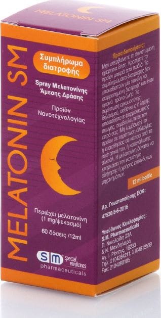 Sm Pharmaceuticals Melatonin SM Oral Spray 12 ml