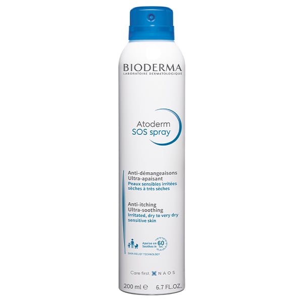 Bioderma Atoderm SOS Spray Anti-Itching & Ultra-Soothing Spray for Irritated, Dry to Very Dry Sensitive Skin 200 ml