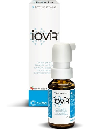 Cube Iovir Throat Spray Cherry Flavor 20 ml