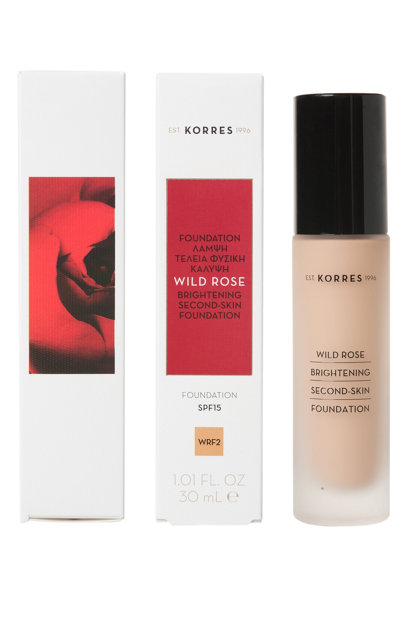 Korres Wild Rose Brightening Second Skin Foundation SPF15 - WRF2 30 ml