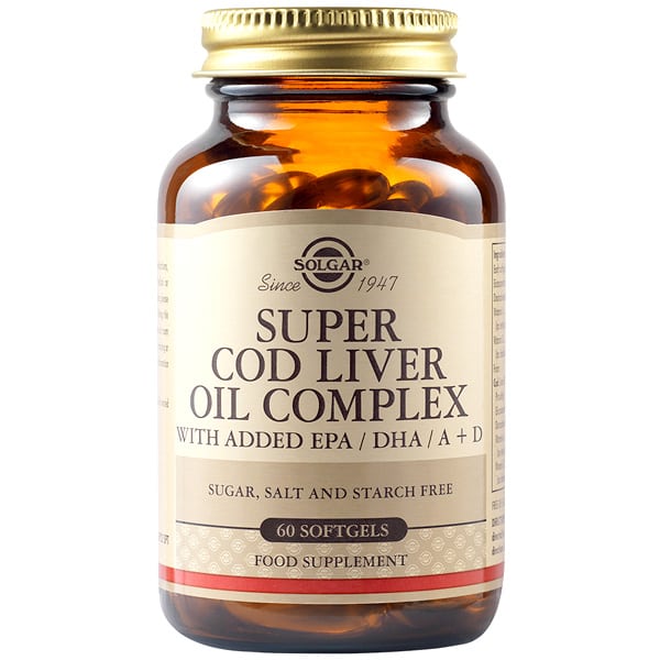 Solgar Super Cod Liver Oil Complex  60 kapsula të buta