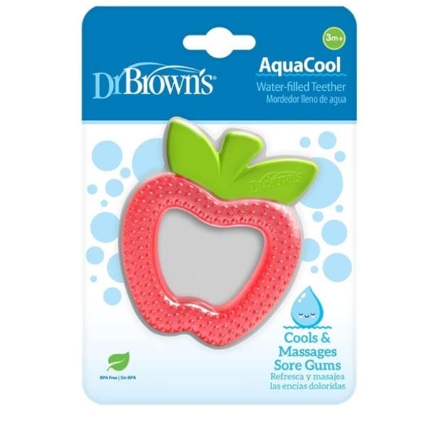 Dr. Brown's Aqua Cool Silicone Teething Ring Apple 3m+  1 copë