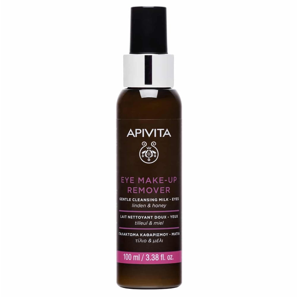 Apivita Eye Make-Up Remover Gentle Cleansing Milk for Eyes with Linden & Honey  100 ml