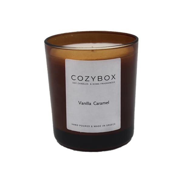Cozybox Soy Candle Vanilla Caramel  180g