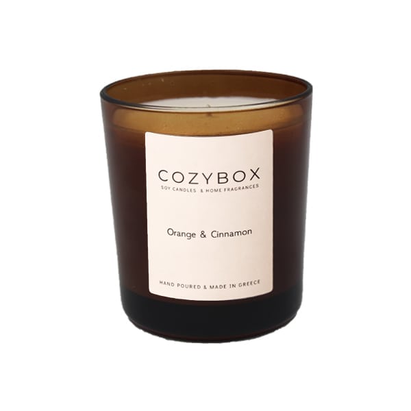 Cozybox Soy Candle Orange & Cinnamon  180g