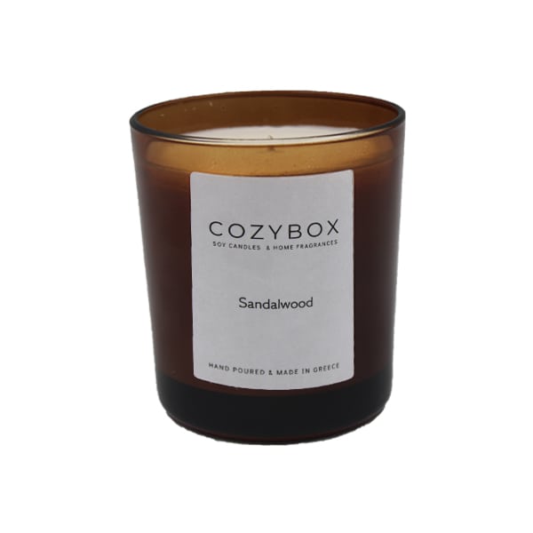 Cozybox Soy Candle Sandalwood  180g