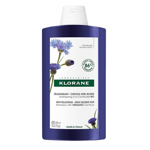 Klorane Anti-Yellowing Shampoo with Organic Centaury for Grey & Blonde Hair  400 ml