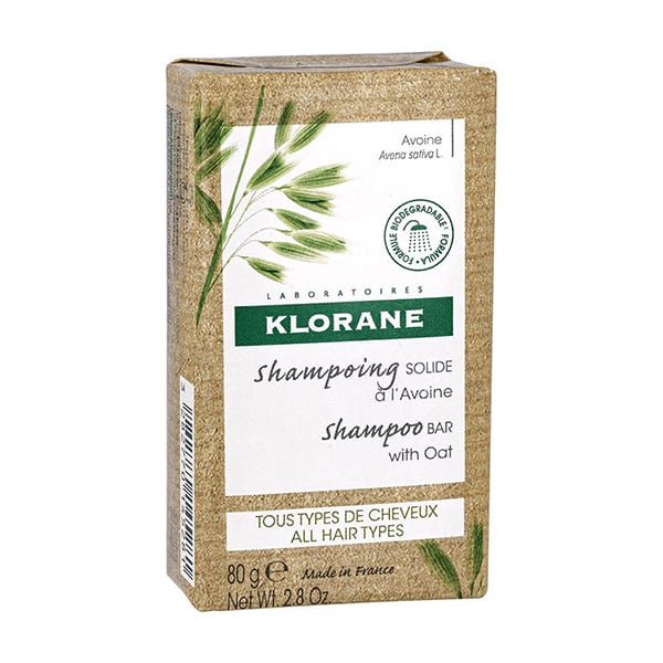 Klorane Shampoo Bar with Oat for All Hair Types  80g