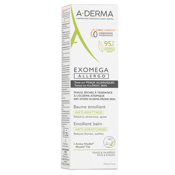 A-Derma Exomega Allergo Anti-Scratching Emollient Balm  200 ml