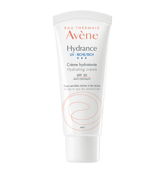 Avene Hydrance UV Rich Hydrating Cream SPF30 for Dry to Very Dry Sensitive Skin  40 ml