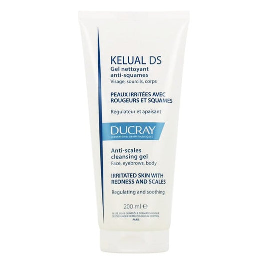 Ducray Kelual DS Anti-Scales Cleansing Gel for Face, Eyebrows, Body  200 ml