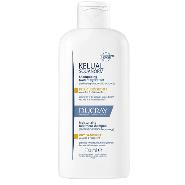 Ducray Kelual Squanorm Moisturizing Treatment Shampoo for Dry Dandruff  200 ml