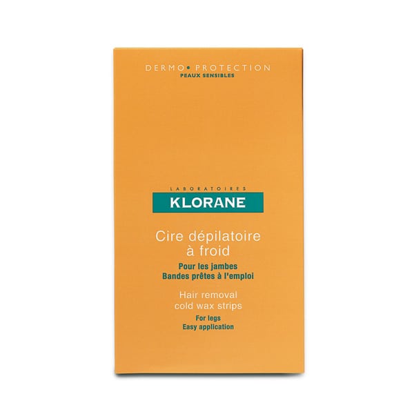Klorane Hair Removal Cold Wax Strips for Legs Sweet Almond  6 shirita