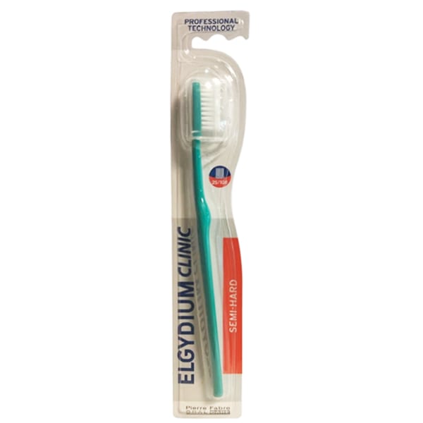Elgydium Clinic Semi-Hard 25/100 Toothbrush  1 copë - Jeshile
