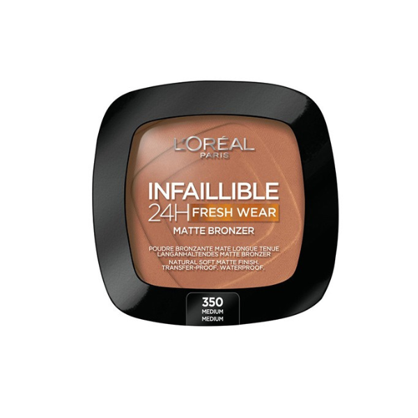 L'Oreal Paris Infallible 24h Fresh Wear Matte Bronzer  9g - 350 Mesatare