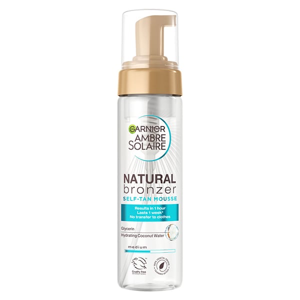 Garnier Ambre Solaire Natural Bronzer Self Tanning Mousse  200 ml