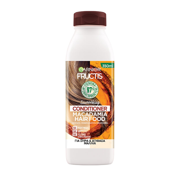 Garnier Fructis Macadamia Hair Food Conditioner for Dry Unruly Hair  350 ml