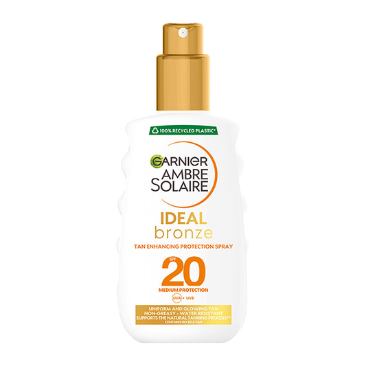 Garnier Ambre Solaire Ideal Bronze Tan Enhancing Protection Spray SPF20  200 ml