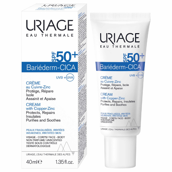 Uriage Bariederm-Cica Cream with Copper-Zinc SPF50+  40 ml