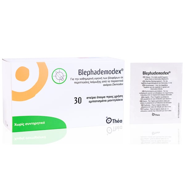Laboratoires Thea Blephademodex Wipes for Daily Eyelid Care  30 copë