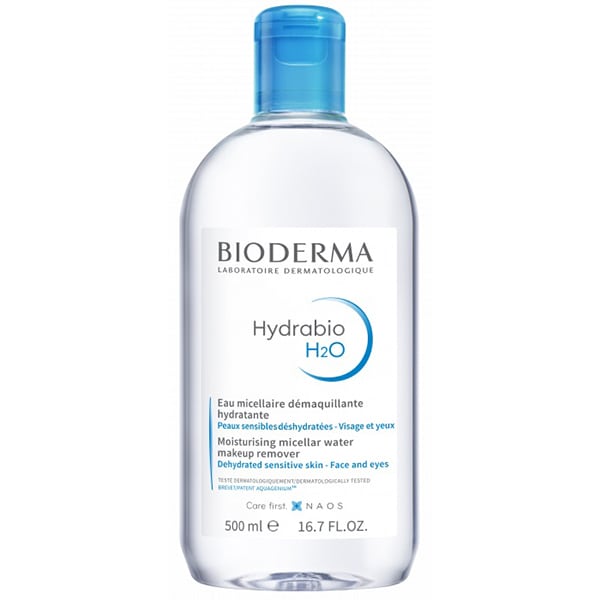 Bioderma Hydrabio H2O Moisturising Micellar Water Makeup Remover for Dehydrated Sensitive Skin  500 ml