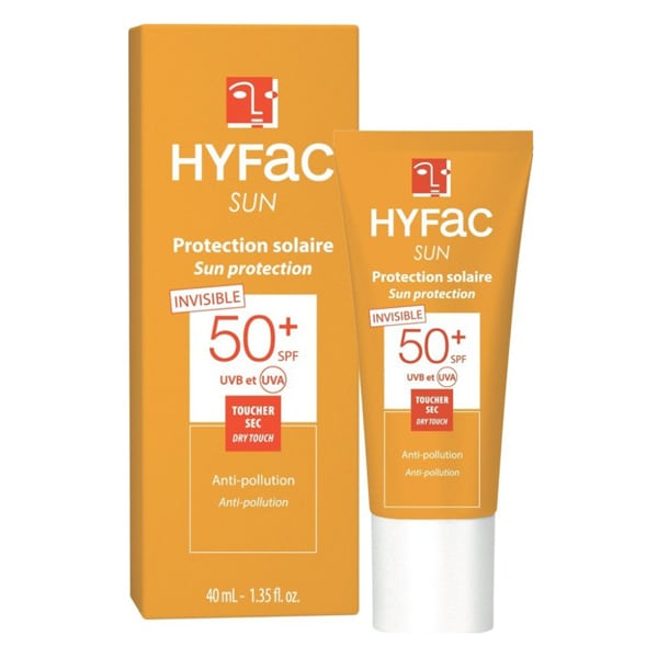 Hyfac Sun Protection Invisible Dry Touch Face Sunscreen SPF50+  40 ml