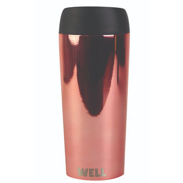 Woodway Well Flask Stainless Steel Rose Gold Chrome  450 ml