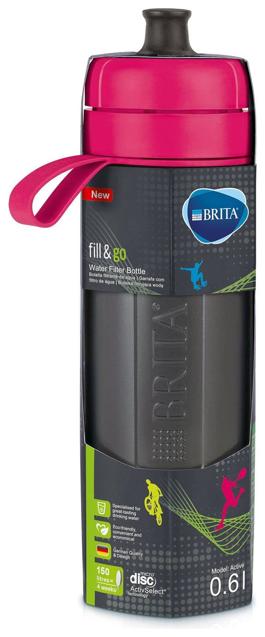 Brita Fill & Go Active Water Bottle Fuchsia  600 ml