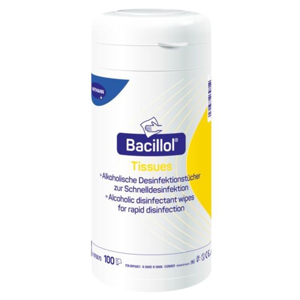 Hartmann Bacillol Disinfectant Wipes for Rapid Disinfection  100 copë