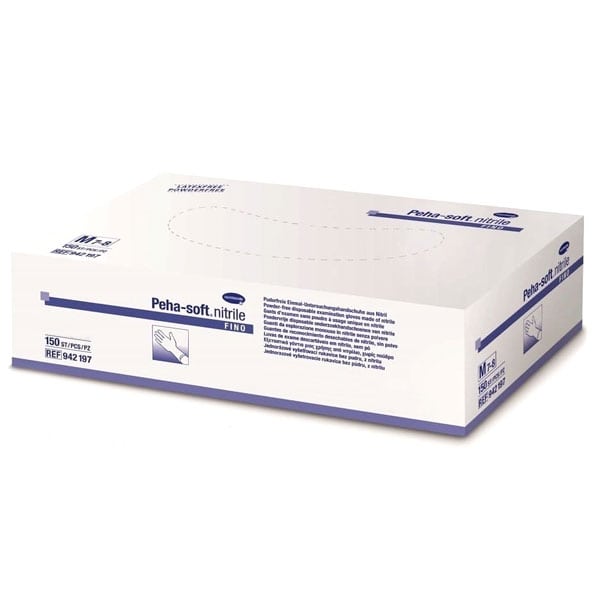 Hartmann Peha Soft Nitrile Fino Blue Nitrile Powder-Free Examination Gloves  150 copë