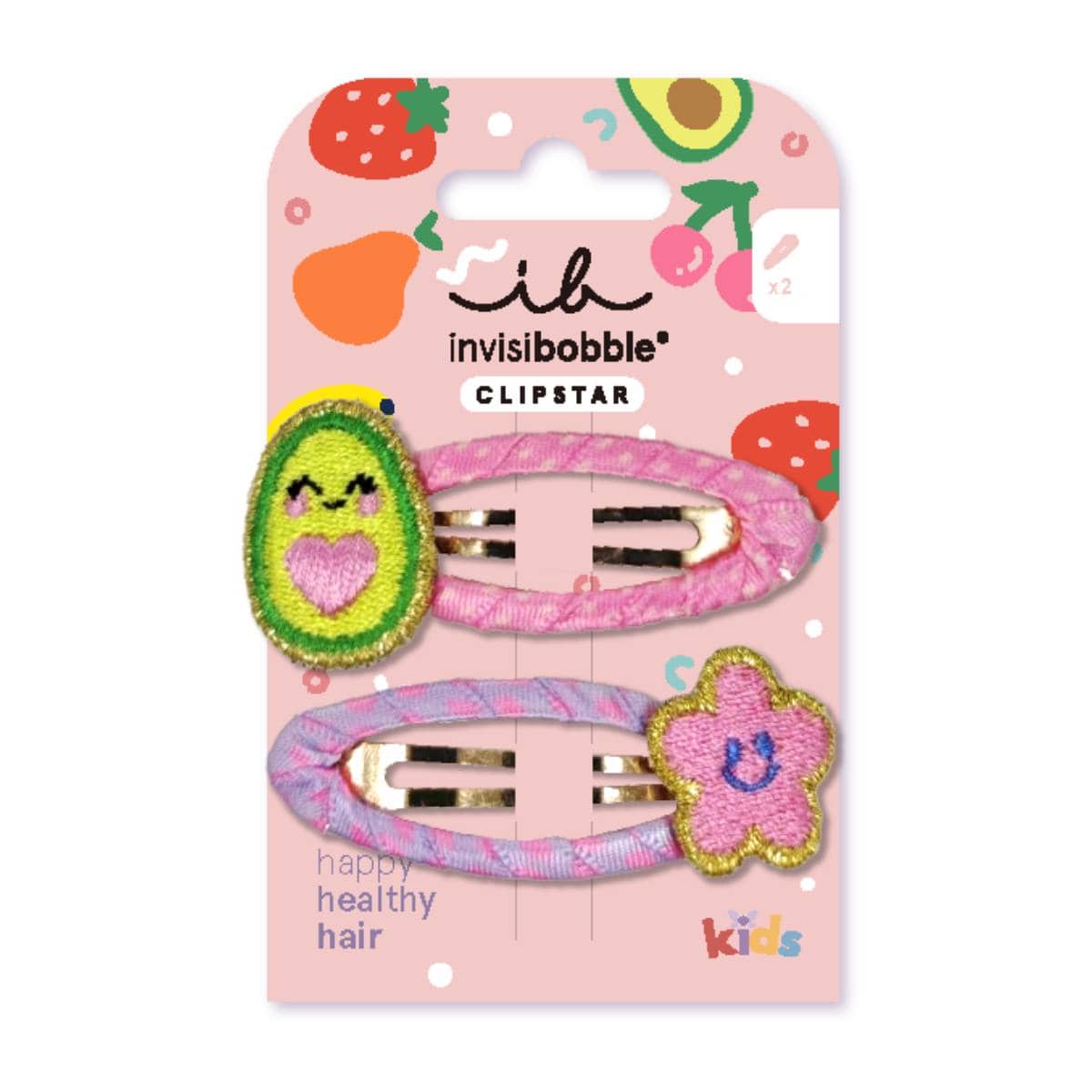 Invisibobble Snap Clip Frutti Avocado Kids Hair Clips  2 copë