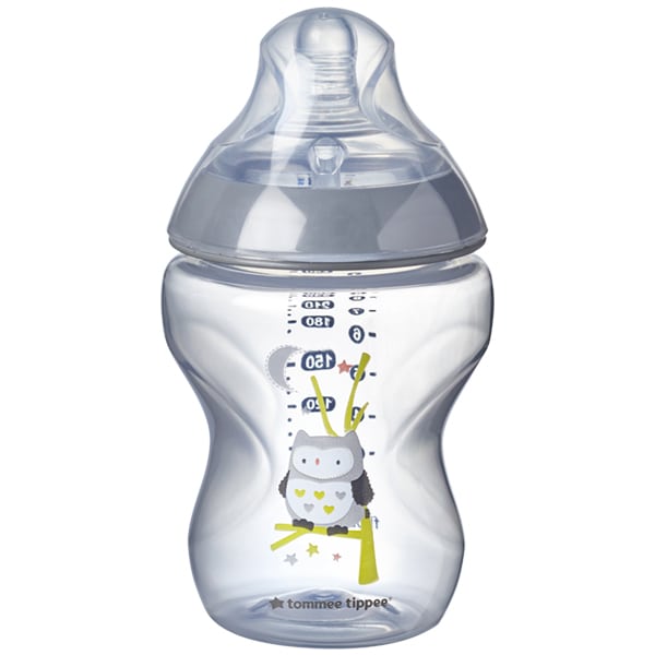 Tommee Tippee Closer to Nature Small Flow Baby Bottle with 0m+  260ml - Gri