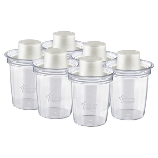 Tomme Tippee Closer To Nature, 6 Milk Powder Dispensers  Pa BPA