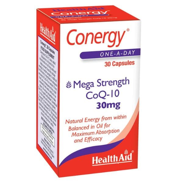 Health Aid Conergy Mega Strength CoQ10 30mg  30 kapsula