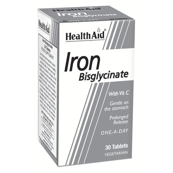 Health Aid Iron Bisglycinate with Vit C  90 tableta