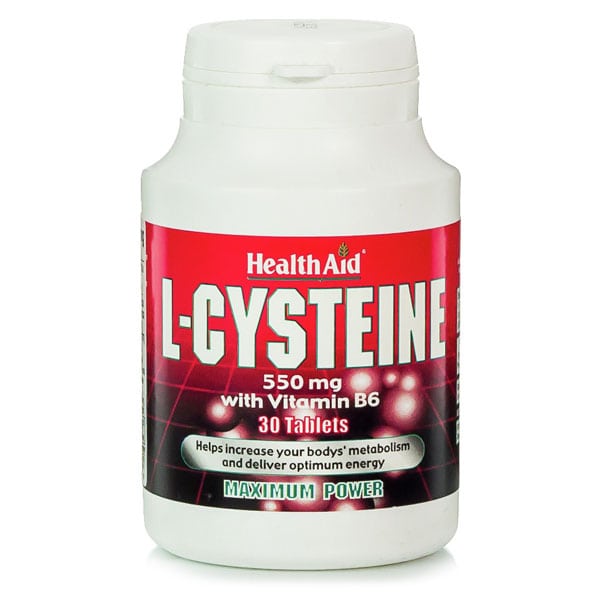 Health Aid L-Cysteine 550mg with Vitamin B6  30 tableta