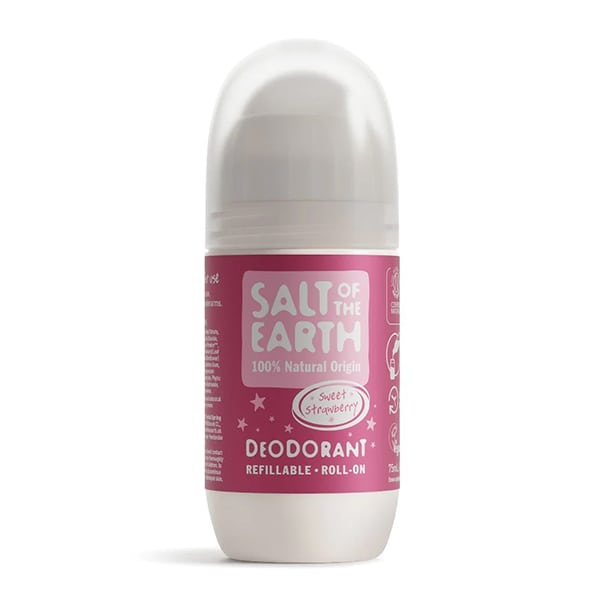 Salt of the Earth Vegan Refillable Roll-On Deodorant Sweet Strawberry  75 ml