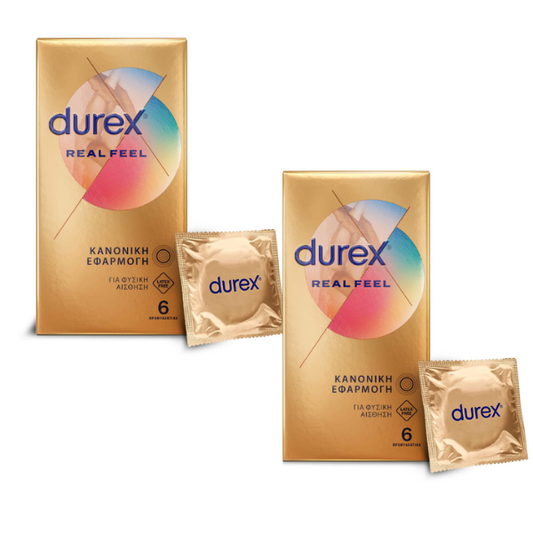 2 x Durex Real Feel Condoms  2 x 6 copë