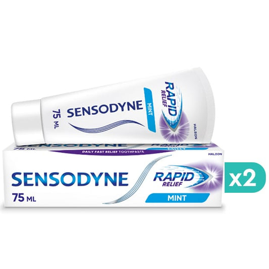 2x Sensodyne Rapid Relief Toothpaste for Sensitive Teeth  2x75ml