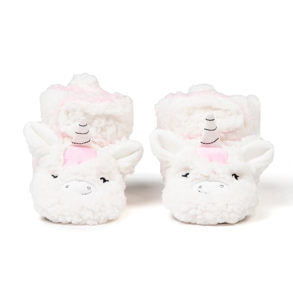 Cozy Sole Baby & Toddler Soft Slippers Unicorn  1 palë