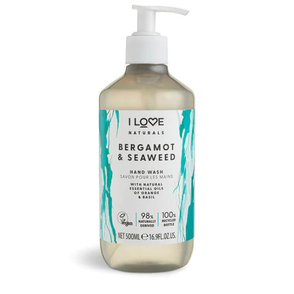 I Love Naturals Hand Wash Bergamot & Seaweed  500 ml