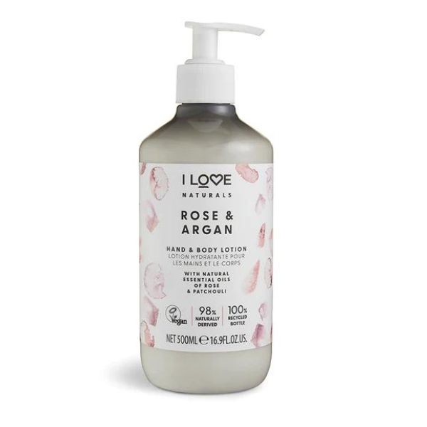 I Love Naturals Hand & Body Lotion Rose & Argan  500 ml